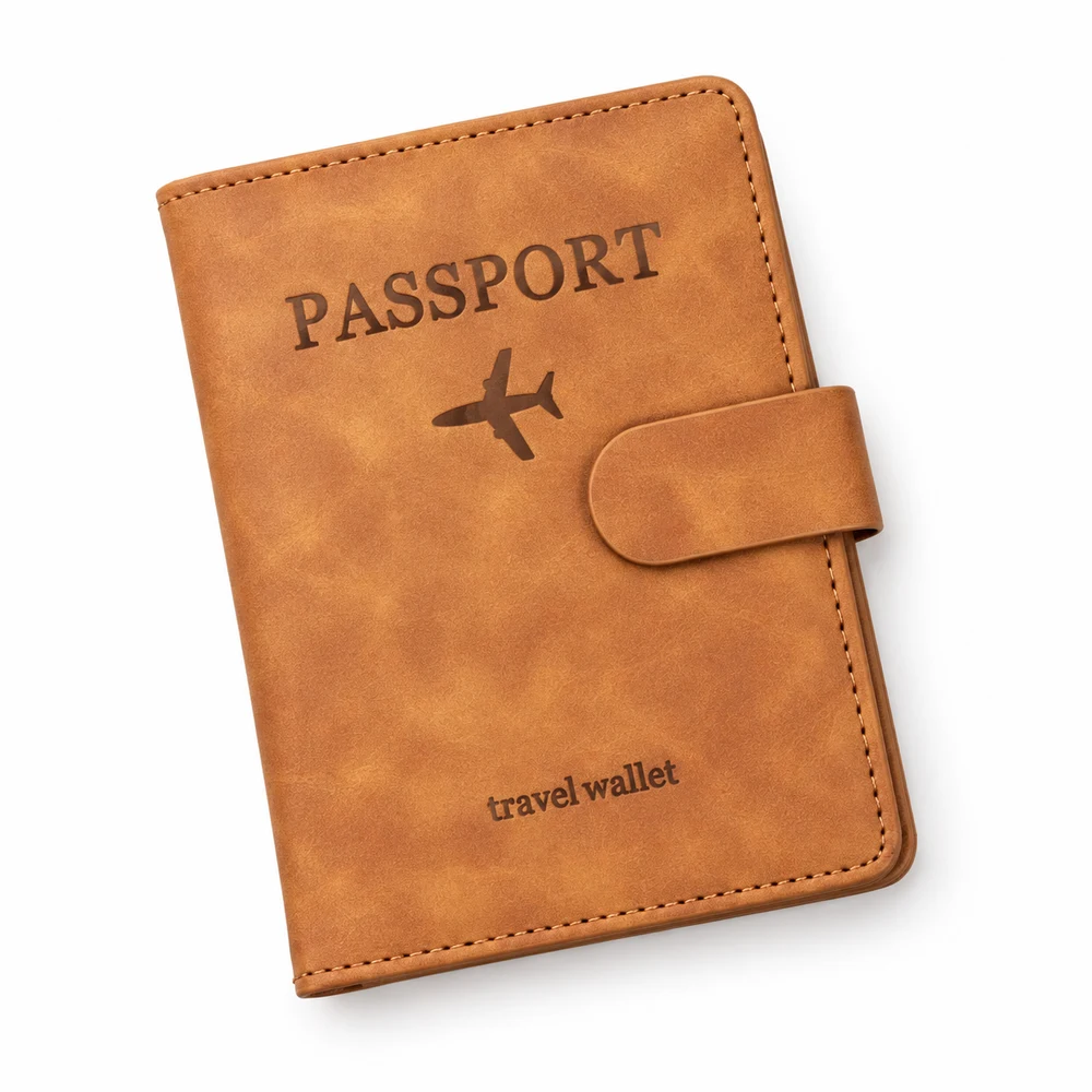 RFID 차단 가죽 여권 케이스 · 제작 참고 이미지