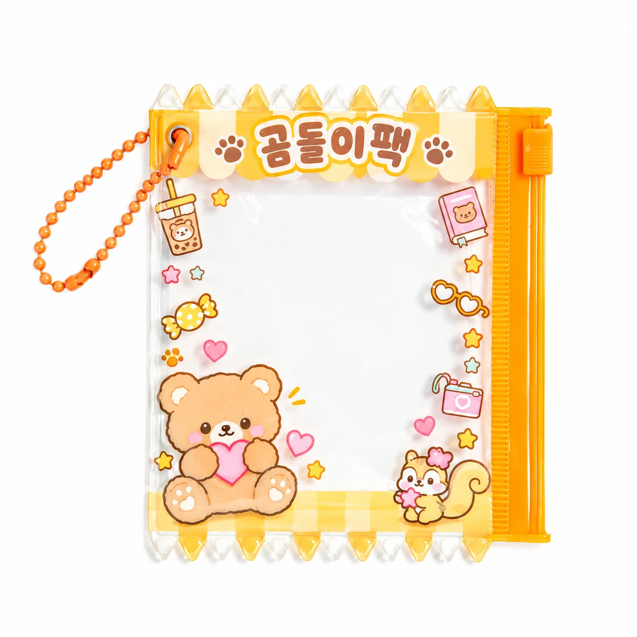 PVC 투명 배지 수납 파우치