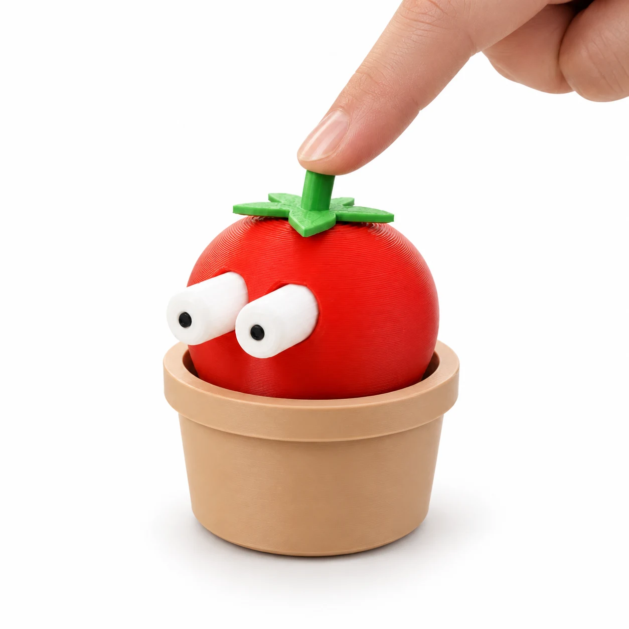 3D 프린팅 토마토 눈알 팝업 클리커 피규어 · 제작 참고 이미지