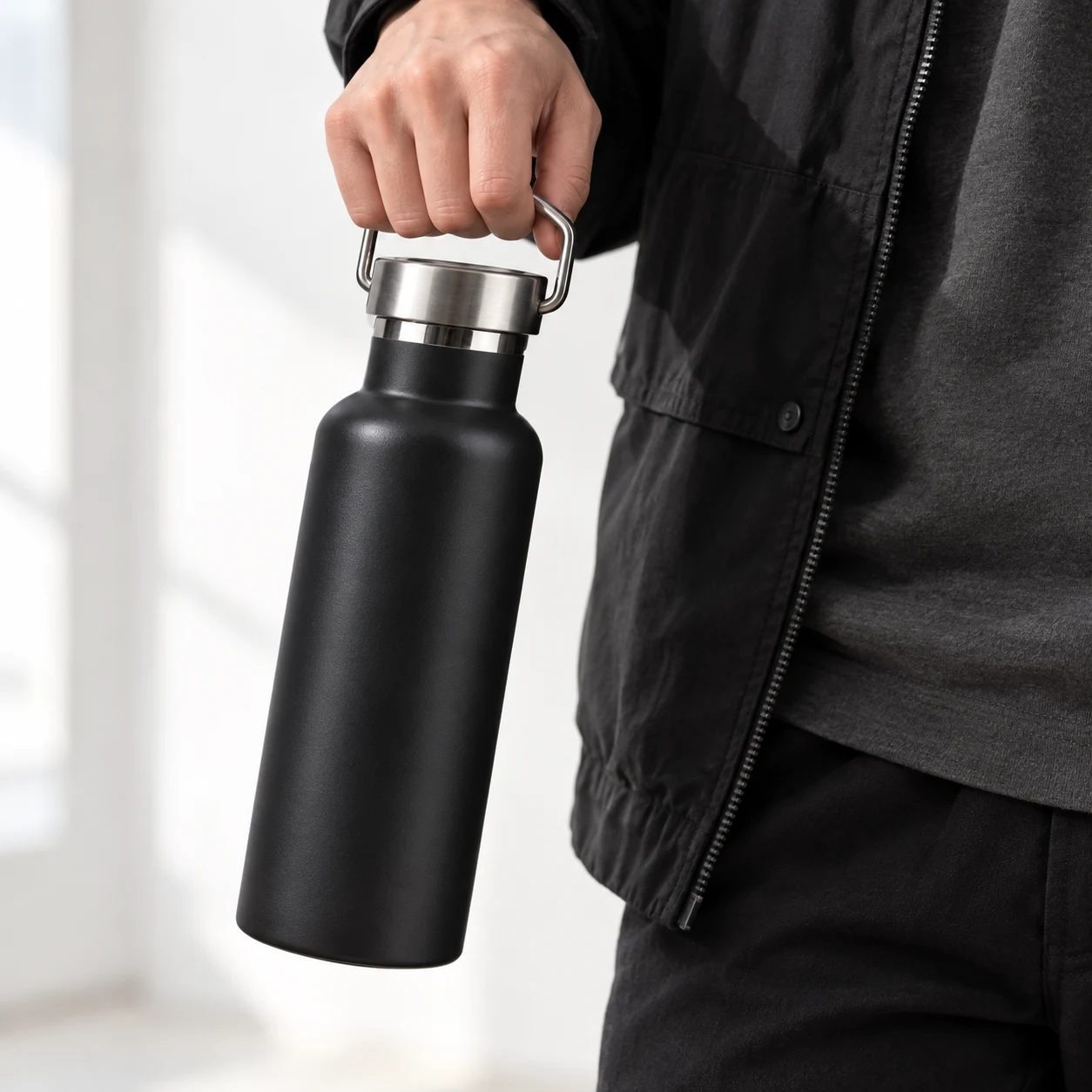 핸들 진공 텀블러 500ml · 제작 참고 이미지