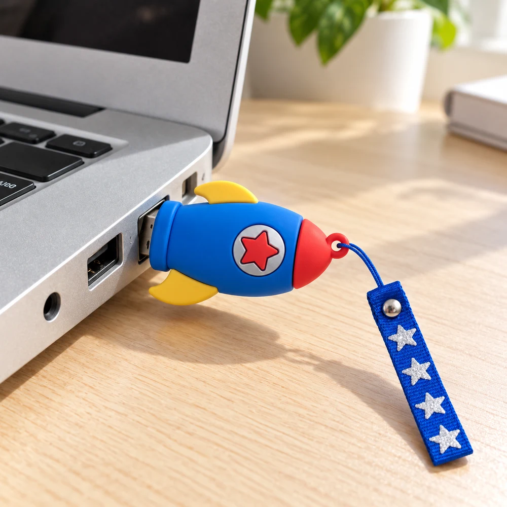 소프트 PVC 캐릭터 USB 커버 · 제작 참고 이미지