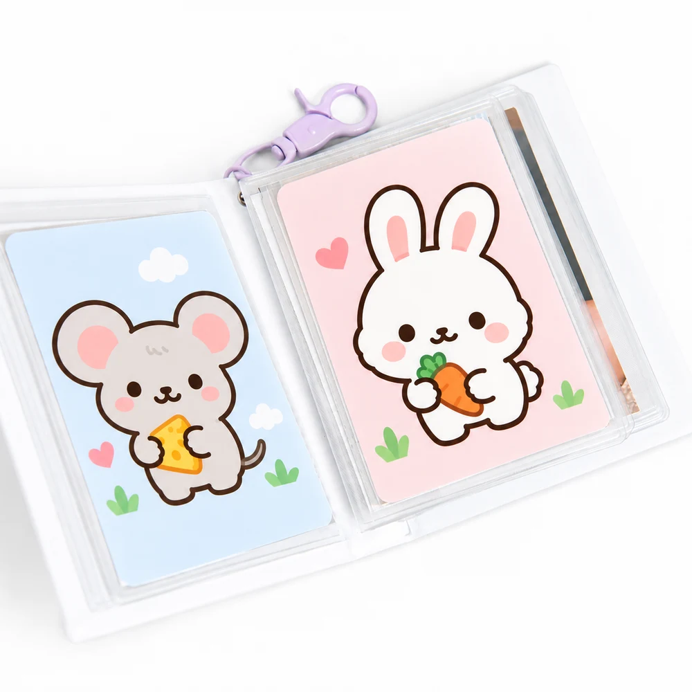 투명 PVC 포토카드 앨범 · 제작 참고 이미지