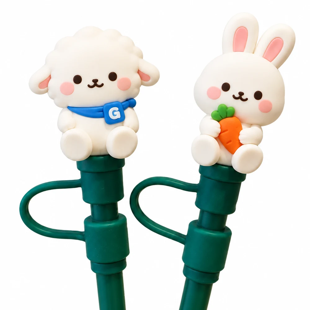 실리콘 빨대 마개 · 제작 참고 이미지