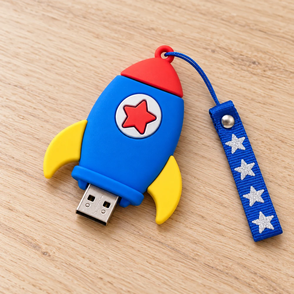 소프트 PVC 캐릭터 USB 커버 · 제작 참고 이미지