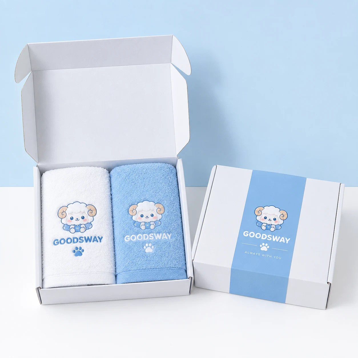 송월타올 자수 타월 SET (2입)