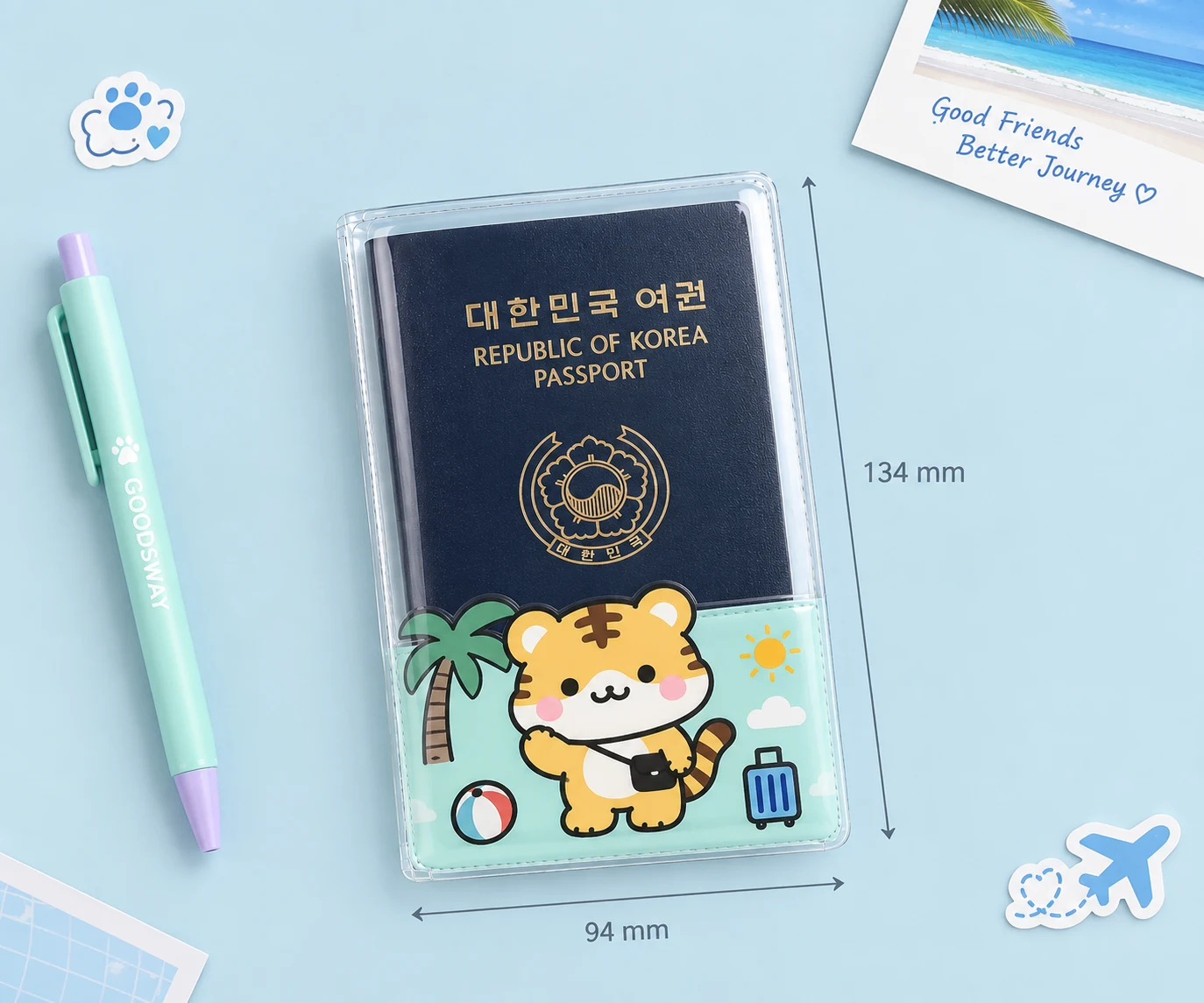 캐릭터 여권 케이스